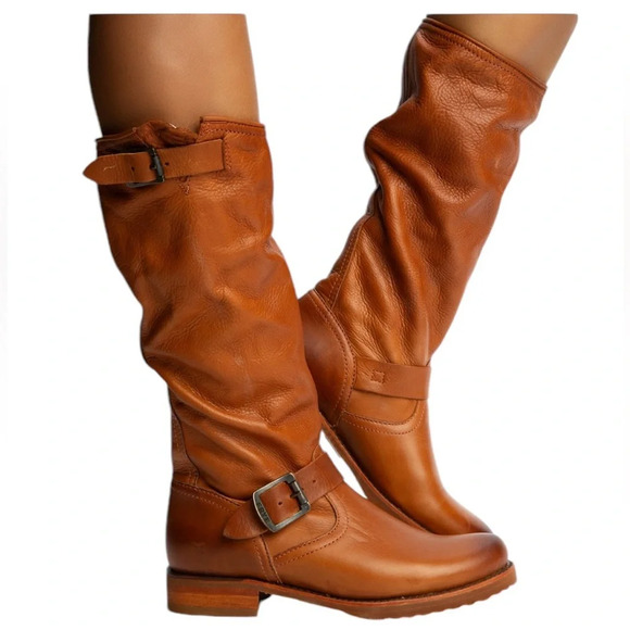 Frye Shoes - Frye Veronica Slouch Boot in Whiskey